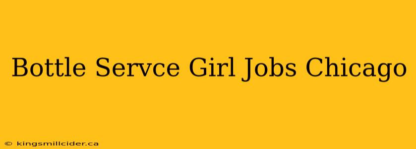 Bottle Servce Girl Jobs Chicago