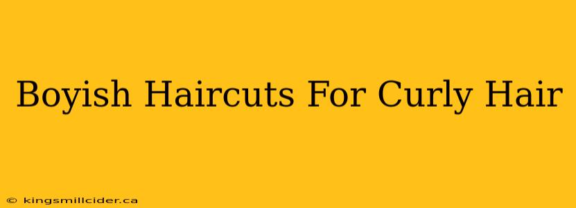 Boyish Haircuts For Curly Hair