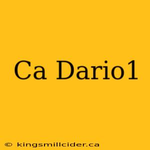 Ca Dario1