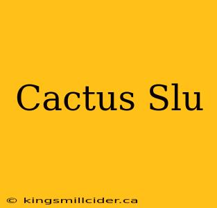 Cactus Slu