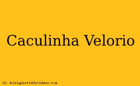 Caculinha Velorio