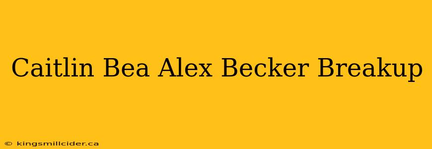 Caitlin Bea Alex Becker Breakup