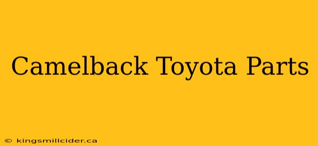 Camelback Toyota Parts