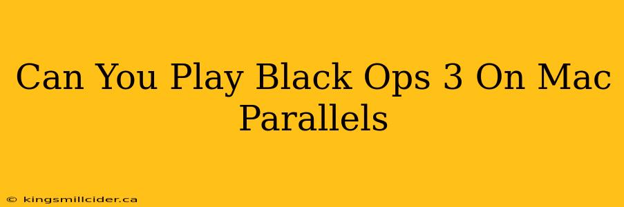 Can You Play Black Ops 3 On Mac Parallels