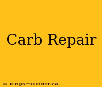 Carb Repair