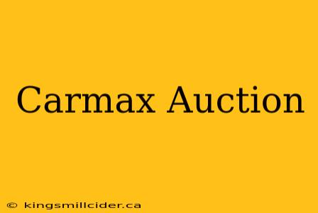 Carmax Auction