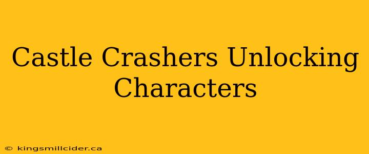 Castle Crashers Unlocking Characters