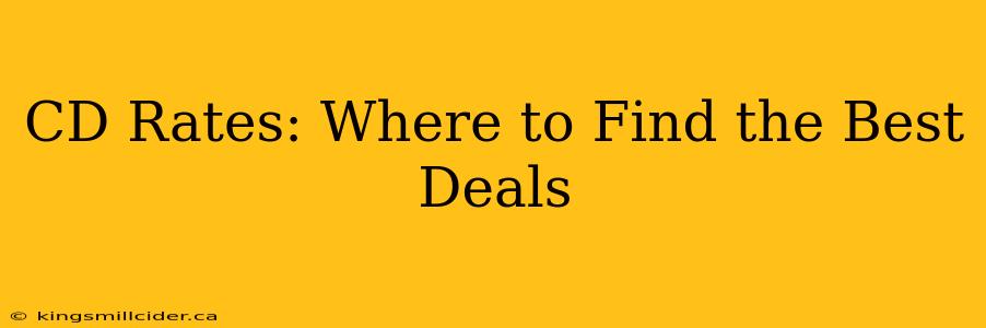 CD Rates: Where to Find the Best Deals
