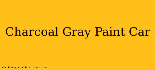 Charcoal Gray Paint Car