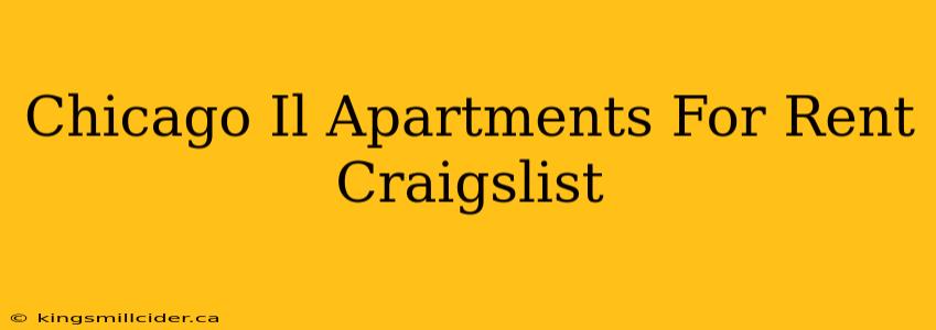 Chicago Il Apartments For Rent Craigslist