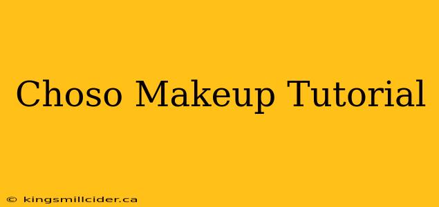 Choso Makeup Tutorial