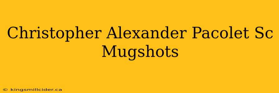 Christopher Alexander Pacolet Sc Mugshots