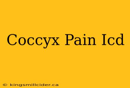 Coccyx Pain Icd