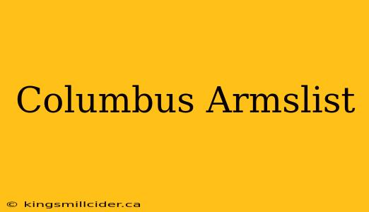 Columbus Armslist