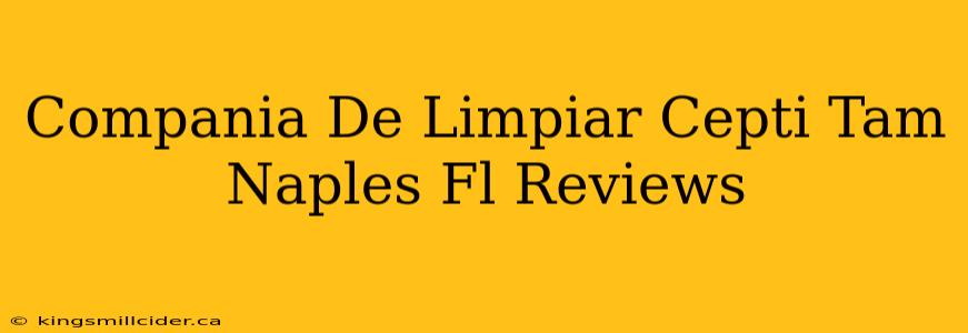 Compania De Limpiar Cepti Tam Naples Fl Reviews