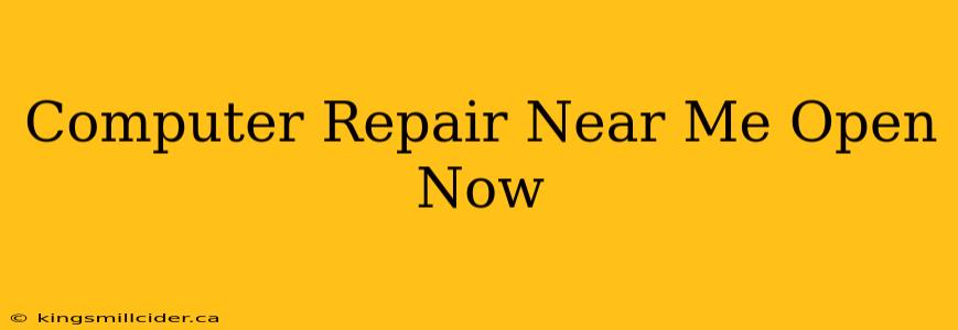 Computer Repair Near Me Open Now