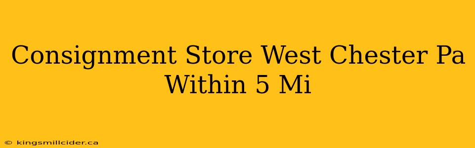 Consignment Store West Chester Pa Within 5 Mi