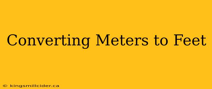 Converting Meters to Feet