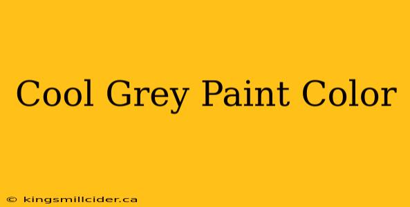 Cool Grey Paint Color