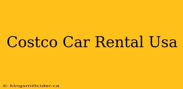 Costco Car Rental Usa