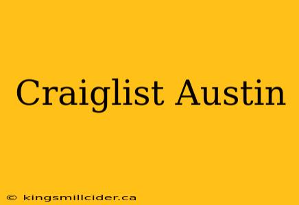 Craiglist Austin