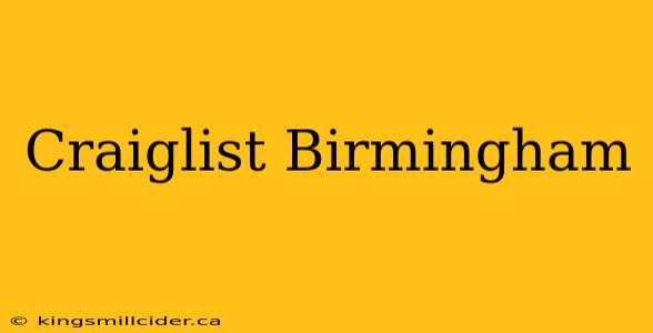 Craiglist Birmingham