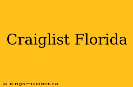 Craiglist Florida