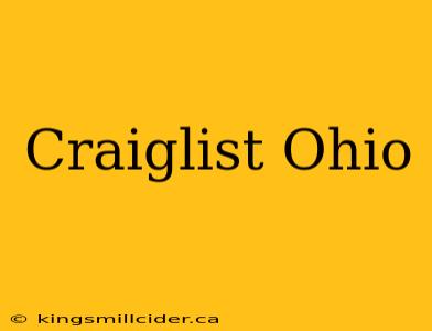 Craiglist Ohio