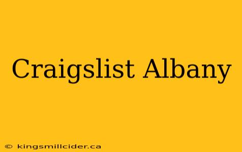 Craigslist Albany