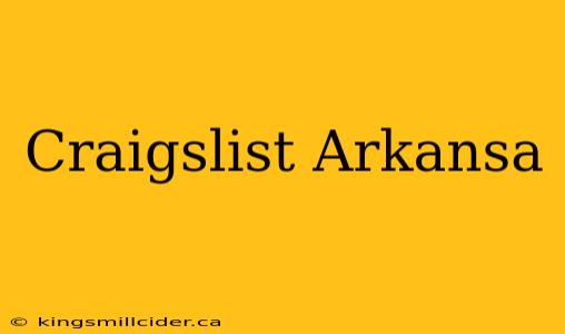 Craigslist Arkansa