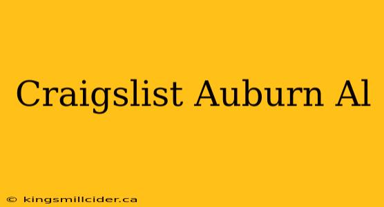 Craigslist Auburn Al