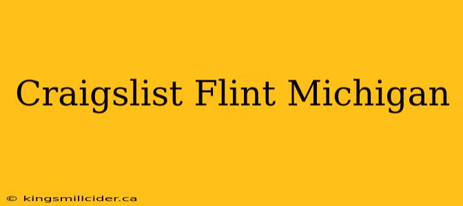 Craigslist Flint Michigan