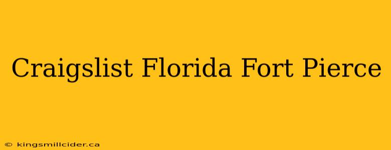 Craigslist Florida Fort Pierce