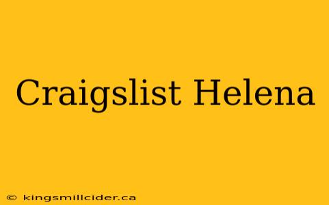 Craigslist Helena