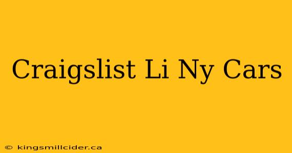 Craigslist Li Ny Cars