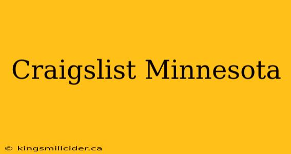 Craigslist Minnesota