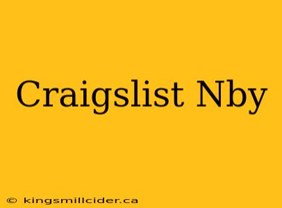 Craigslist Nby