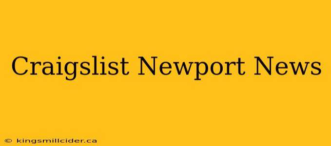 Craigslist Newport News