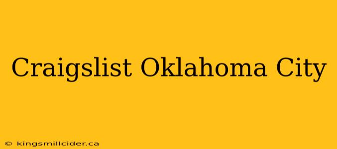 Craigslist Oklahoma City