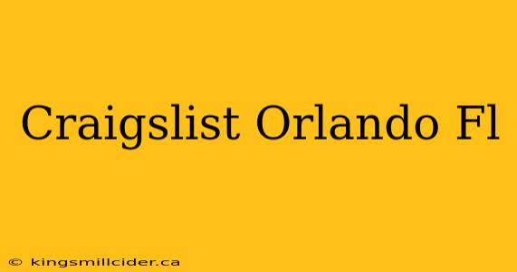 Craigslist Orlando Fl