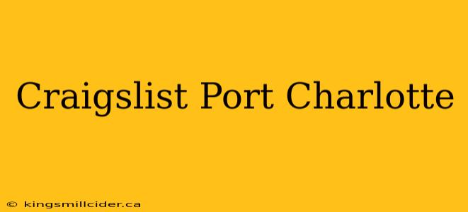 Craigslist Port Charlotte