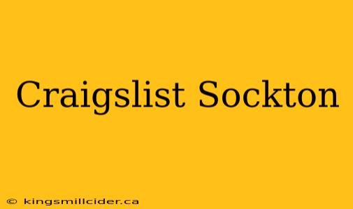 Craigslist Sockton