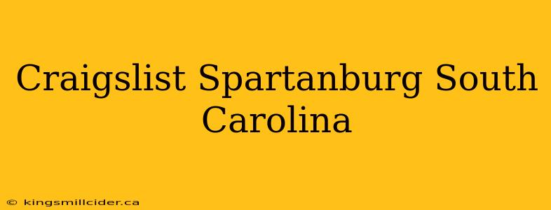 Craigslist Spartanburg South Carolina