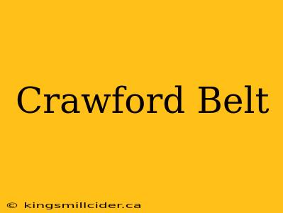 Crawford Belt