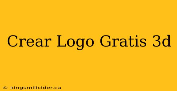 Crear Logo Gratis 3d