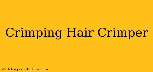 Crimping Hair Crimper