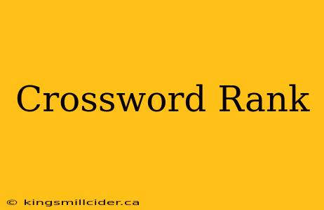 Crossword Rank