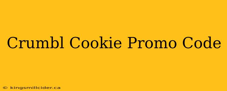 Crumbl Cookie Promo Code