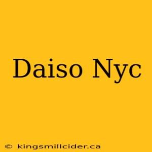 Daiso Nyc