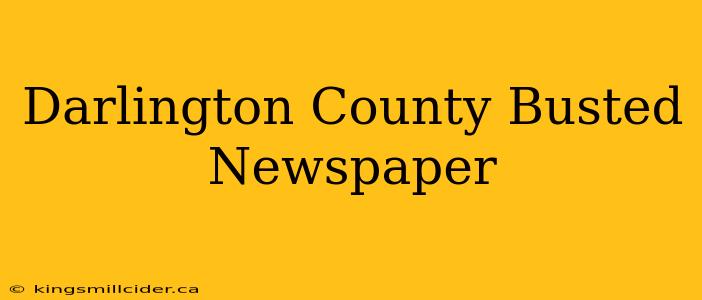 Darlington County Busted Newspaper